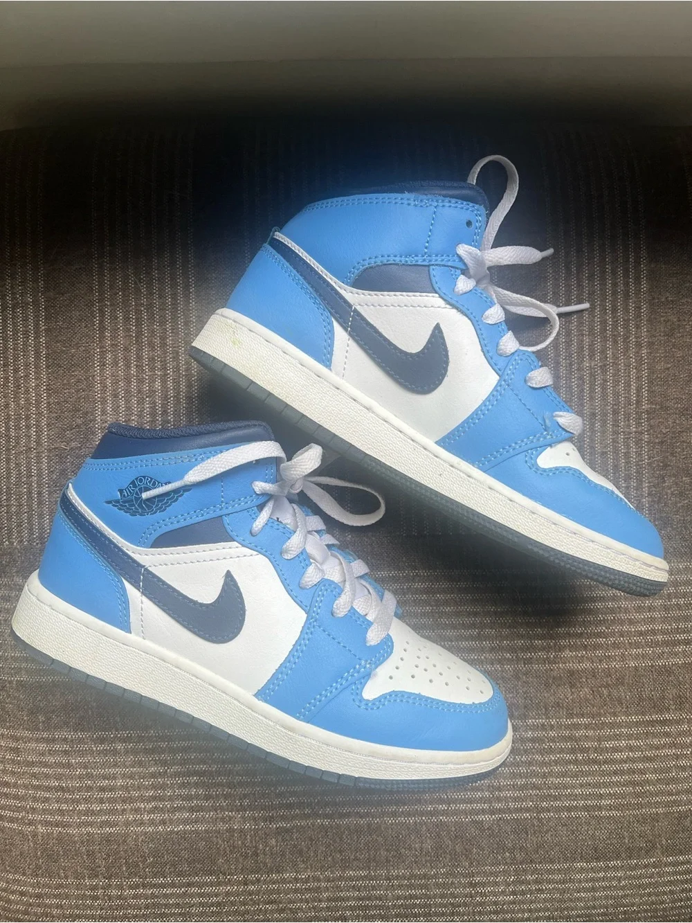 Jordan Kids' Blue and White Basketball Shoes